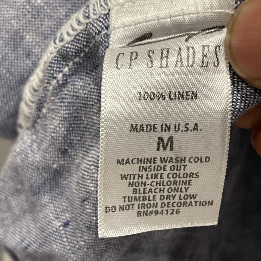 CP SHADES - LINEN TUNIC WOMAN TOP SIZE :M - Picture 7 of 7